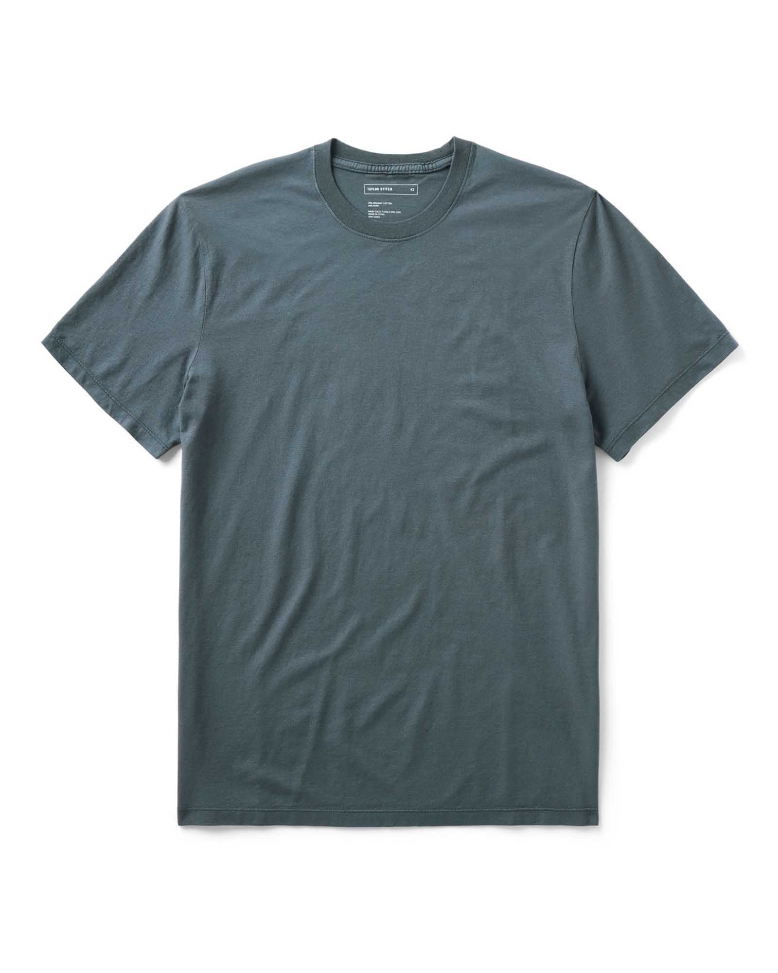 flatlay of The Cotton Hemp Tee in Navy, Knits by Taylor Stitch
