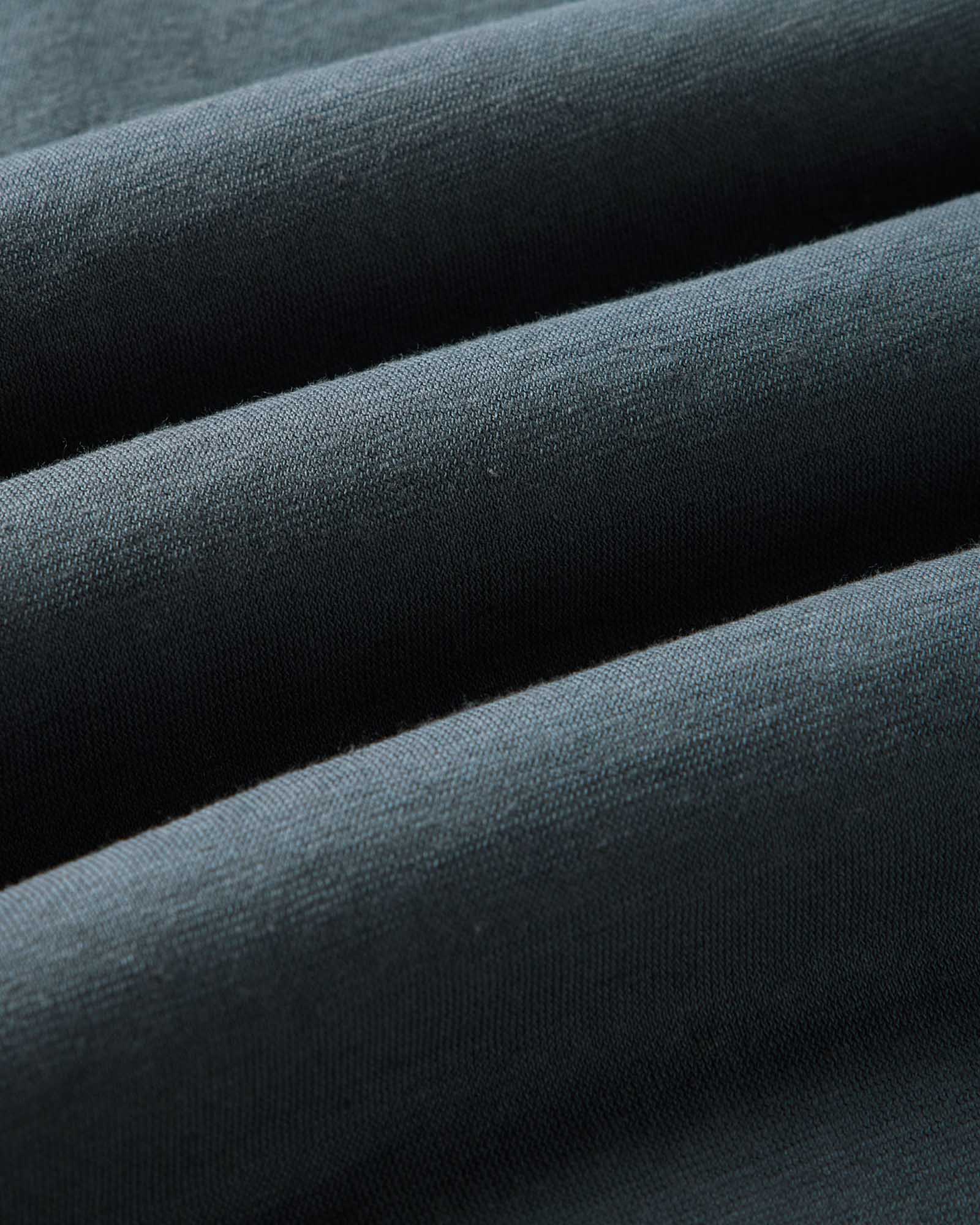 material shot of the fabric on The Cotton Hemp Tee in Navy, Knits by Taylor Stitch