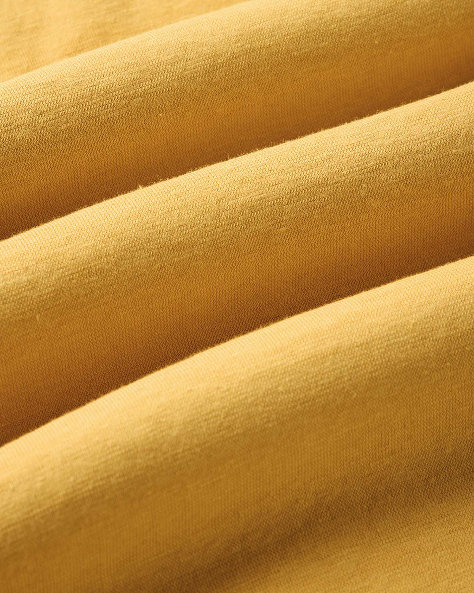 material shot of the fabric on The Cotton Hemp Tee in Goldfinch, Knits by Taylor Stitch