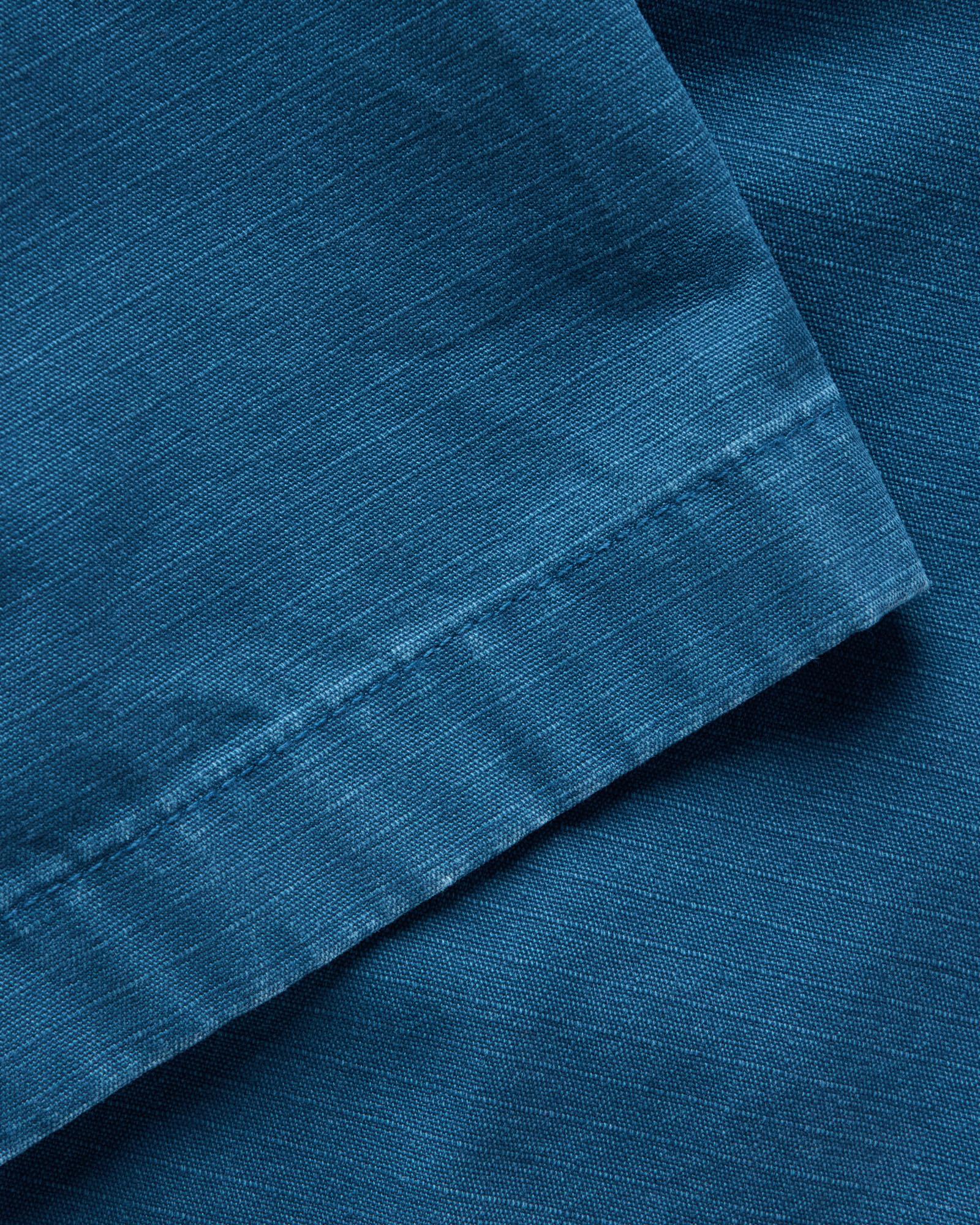 material shot of the sleeve on The Short Sleeve Mechanic Shirt in Atlantic Ripstop, Wovens by Taylor Stitch