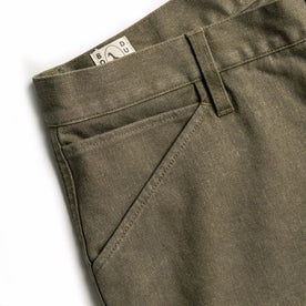 material shot of The Chore Pant in Stone Boss Duck