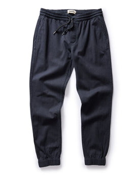 flatlay of The Apres Pant in Navy Twist Jaspe Twill, Bottoms by Taylor Stitch