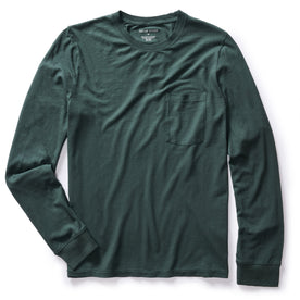 The Cotton Hemp Long Sleeve Tee in Dark Forest - featured image