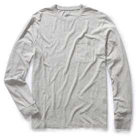 The Cotton Hemp Long Sleeve Tee in Heather Grey - featured image