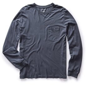 The Cotton Hemp Long Sleeve Tee in Navy - featured image