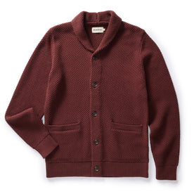 The Crawford Sweater in Black Cherry - featured image