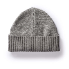 The Headland Beanie in Warm Grey - featured image