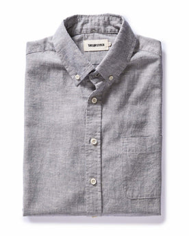 folded flatlay of The Jack in Blue Sky Slub Cotton Linen, Wovens by Taylor Stitch