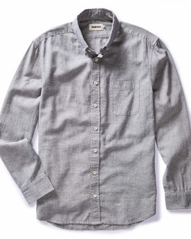 flatlay of The Jack in Blue Sky Slub Cotton Linen, Wovens by Taylor Stitch