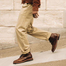 The Matlow Pant in Light Khaki Pigment Herringbone - featured image