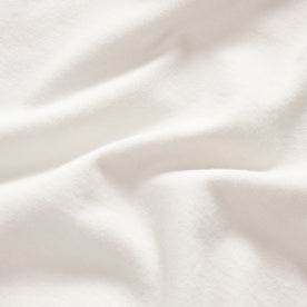 material shot of the fabric on The Organic Cotton Henley in Vintage White