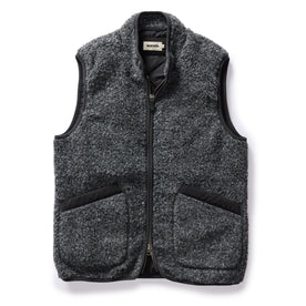 The Port Vest in Coal Marl Boucle Fleece - featured image