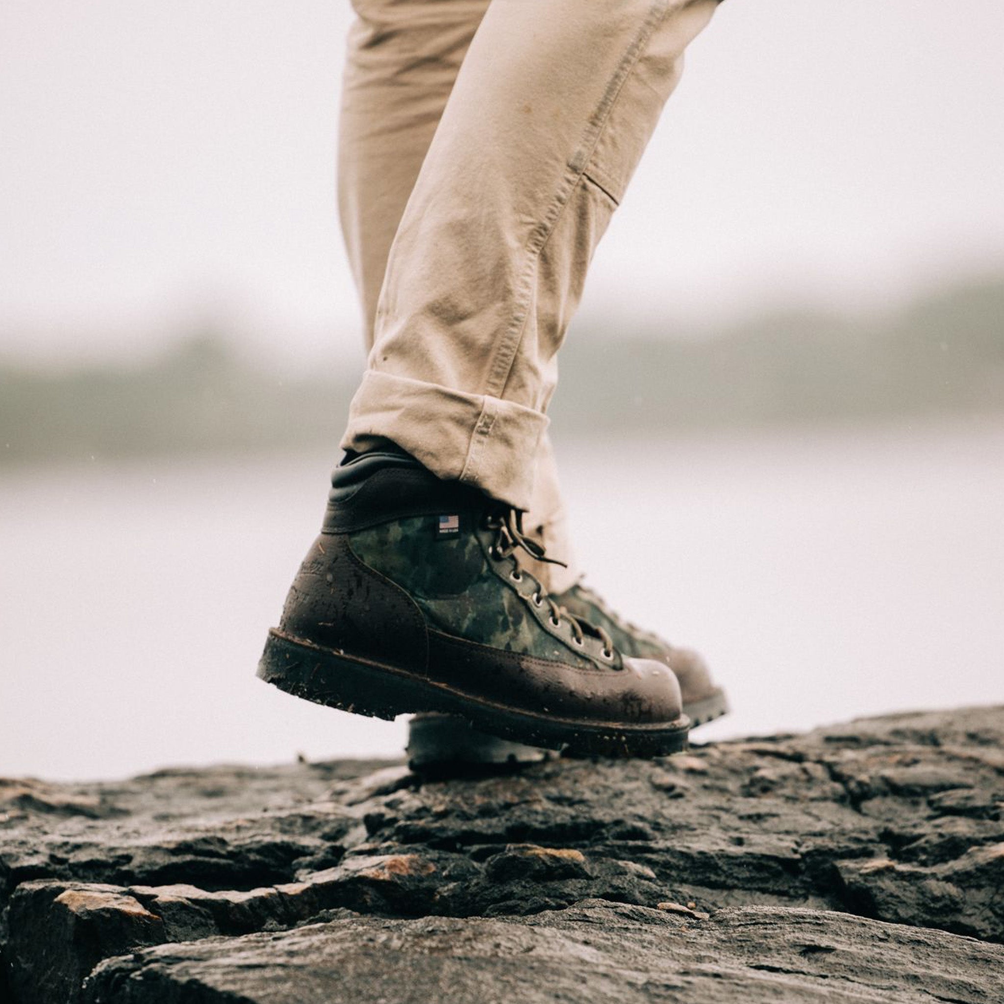 The Danner Ridge Mens Boot in Painted Camo | Taylor Stitch x Danner