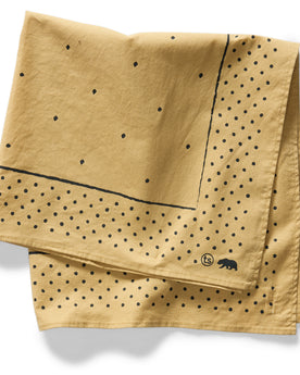 folded flatlay of The Bandana in Tarnished Gold, Accessories by Taylor Stitch