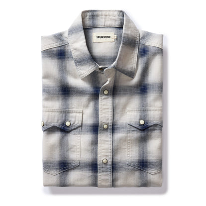 The Frontier Shirt in Indigo Shadow Plaid