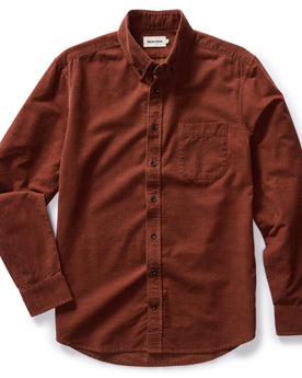 flatlay of The Jack in Copper Heathered Pincord, Wovens by Taylor Stitch