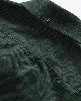 material shot of the back collar on The Jack in Pine Heathered Pincord, Wovens by Taylor Stitch
