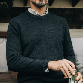 The Lodge Sweater in Black Pine - featured image
