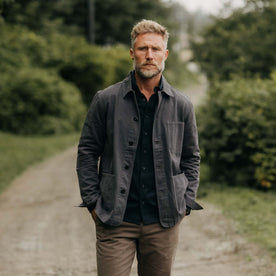 The Ojai Jacket in Organic Charcoal Foundation Twill - featured image