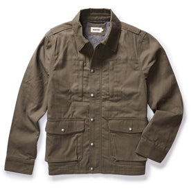 The Pathfinder Jacket in Fatigue Olive Dry Wax - featured image