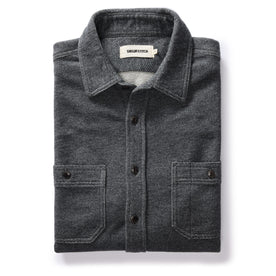 The Utility Shirt in Navy French Terry Twill Knit - featured image