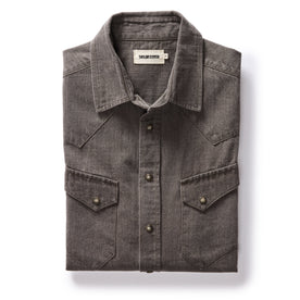 The Western Shirt in Soil Pigment Selvage Denim - featured image