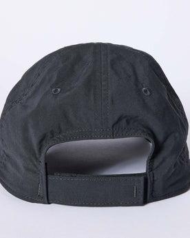 material shot of the back closure on The Performance TAC Hat in Black, Accessories by Taylor Stitch