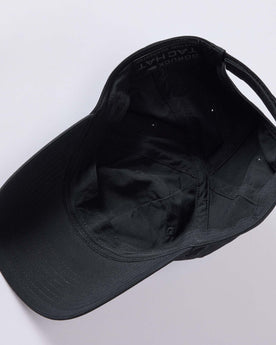 material shot of the inside of The Performance TAC Hat in Black, Accessories by Taylor Stitch