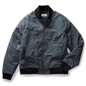 The Bomber Jacket in Charcoal Dry Wax - featured image