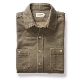 The Utility Shirt in Fatigue Olive French Terry Twill Knit - featured image