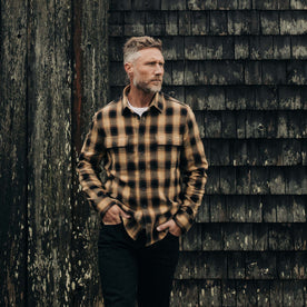 The Ledge Shirt in Brass Plaid - featured image