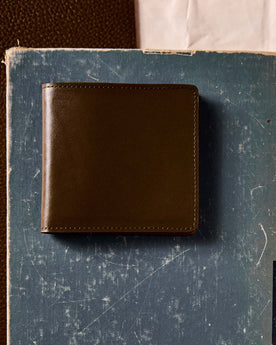 editorial flatlay of The Minimalist Billfold Wallet in Brown, Accessories by Taylor Stitch