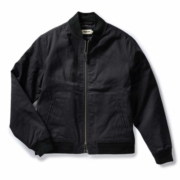 The Insulated Bomber Jacket in Coal Dry Wax | Taylor Stitch