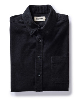 folded flatlay of The Jack in Heather Coal Pincord, Wovens by Taylor Stitch