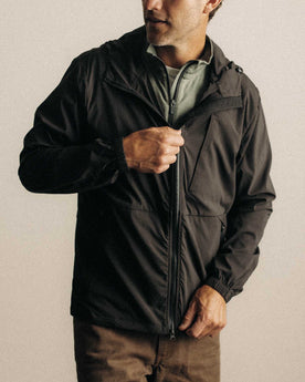 fit model posing in The Ridgeline Jacket in Coal, Outerwear by Taylor Stitch