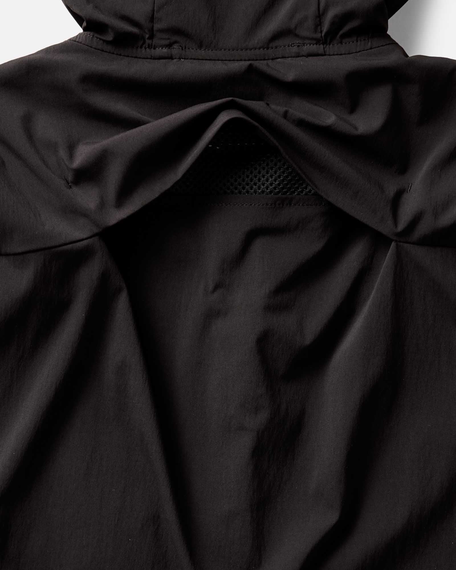 material shot of the hood and zipper on The Ridgeline Jacket in Coal, Outerwear by Taylor Stitch