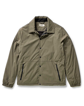 flatlay of The Ridgeline Overshirt in Fatigue Olive, Wovens by Taylor Stitch