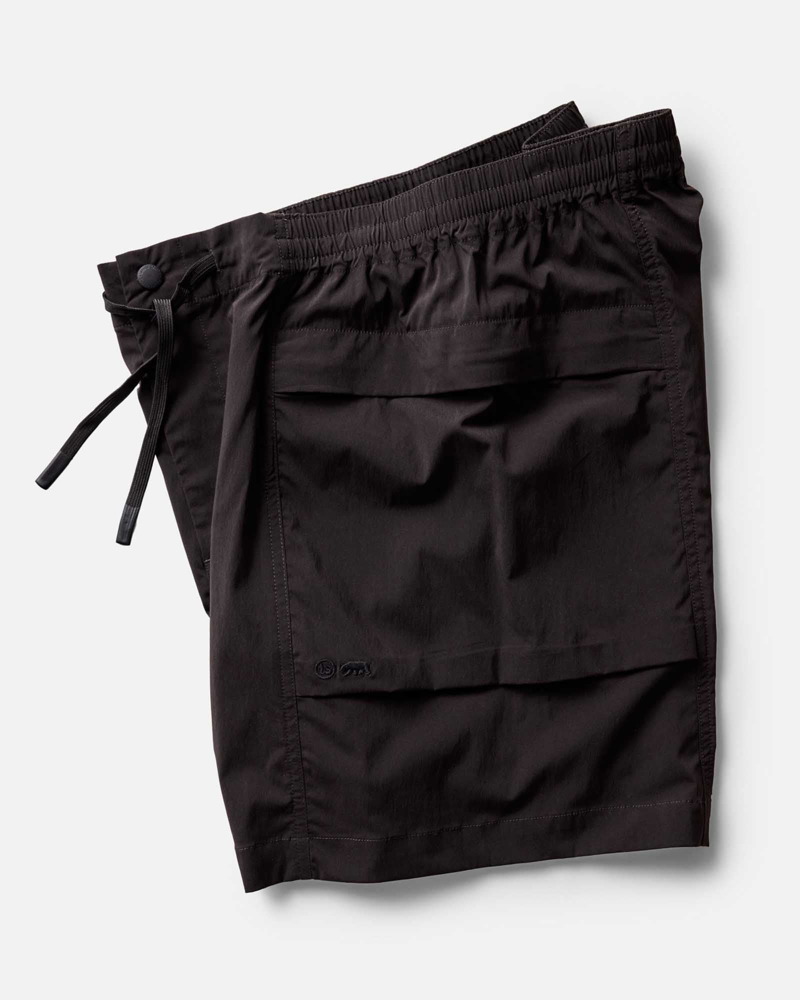 material shot of the zipper on The Ridgeline Short in Coal, Bottoms by Taylor Stitch