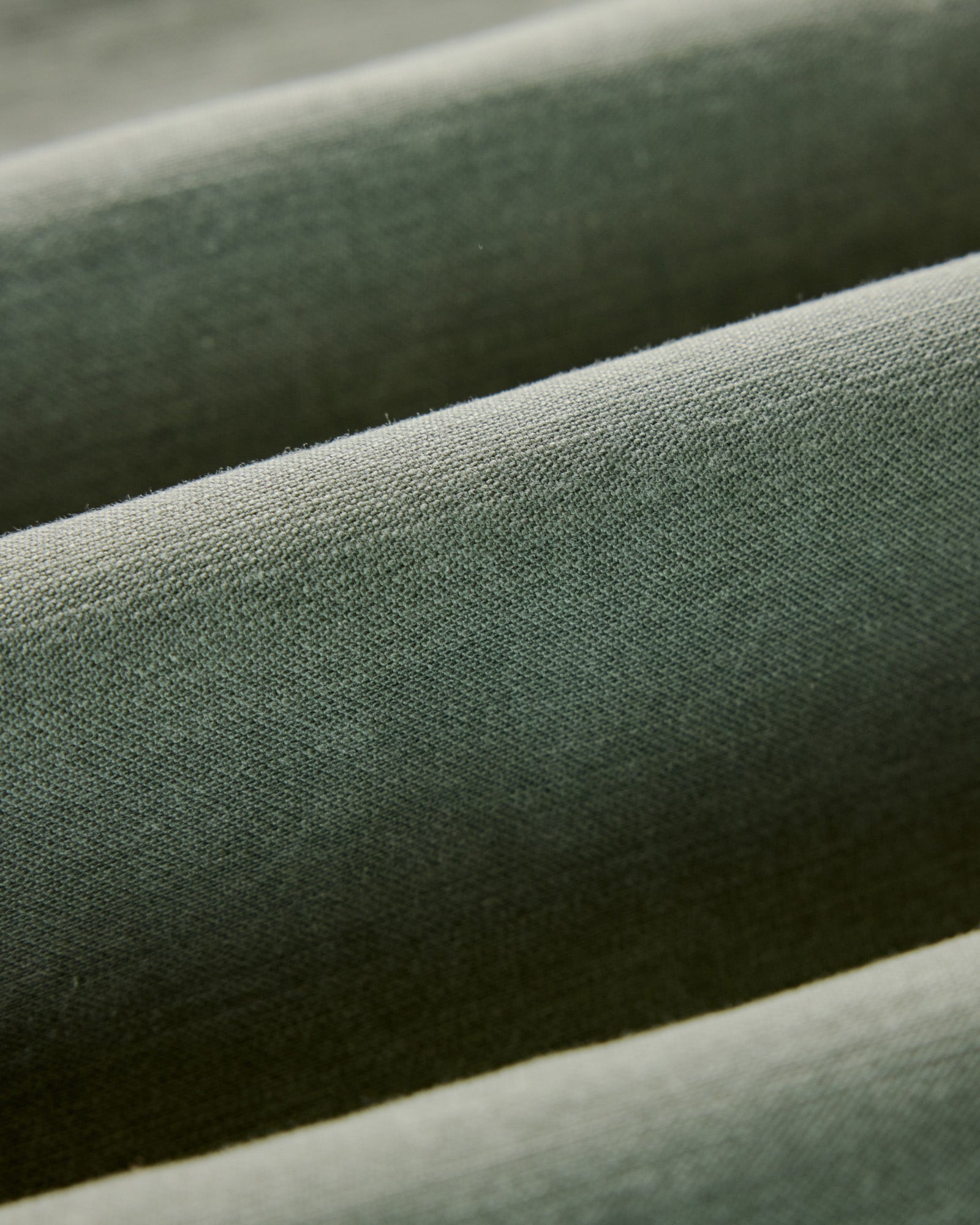 material shot of the buttons on The Surplus Shirt in Field Olive Reverse Sateen, Wovens by Taylor Stitch