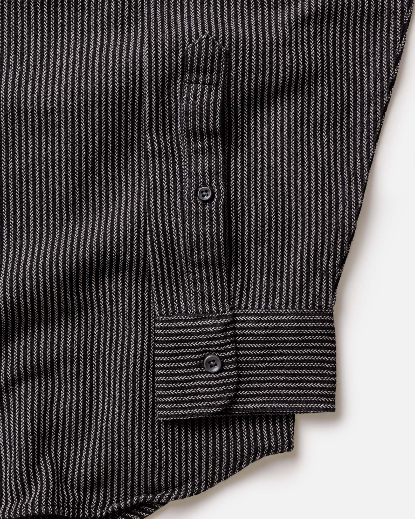 flatlay of The Jack in Roped Black Indigo, Wovens by Taylor Stitch