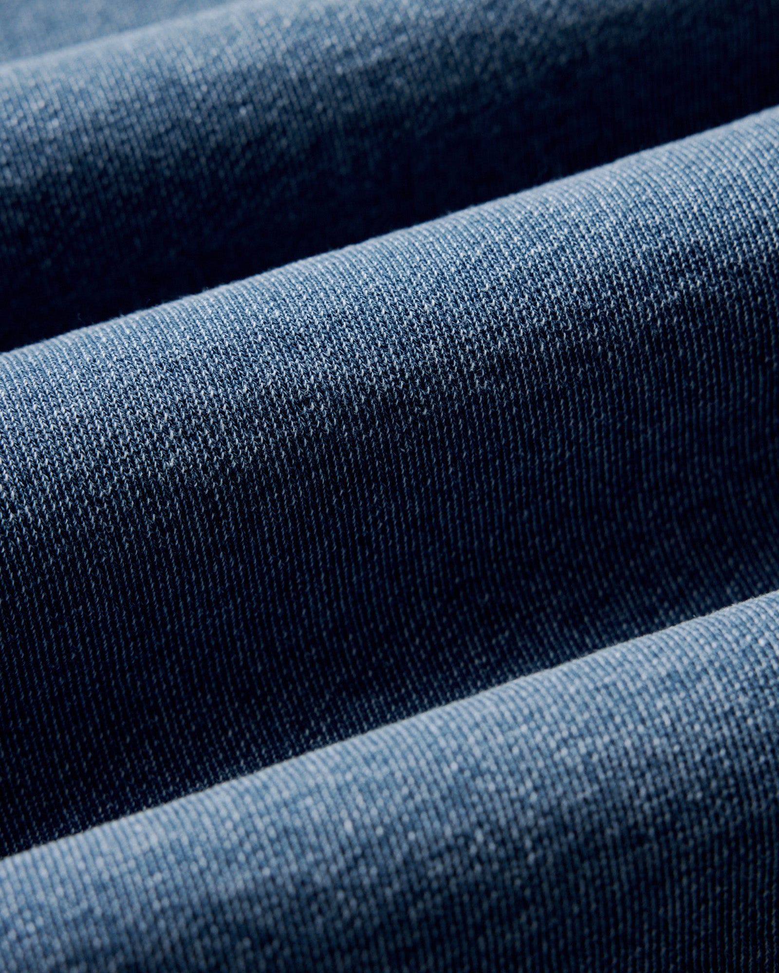material shot of the fabric on The Apres Hoodie in Washed Indigo Terry, Knits by Taylor Stitch