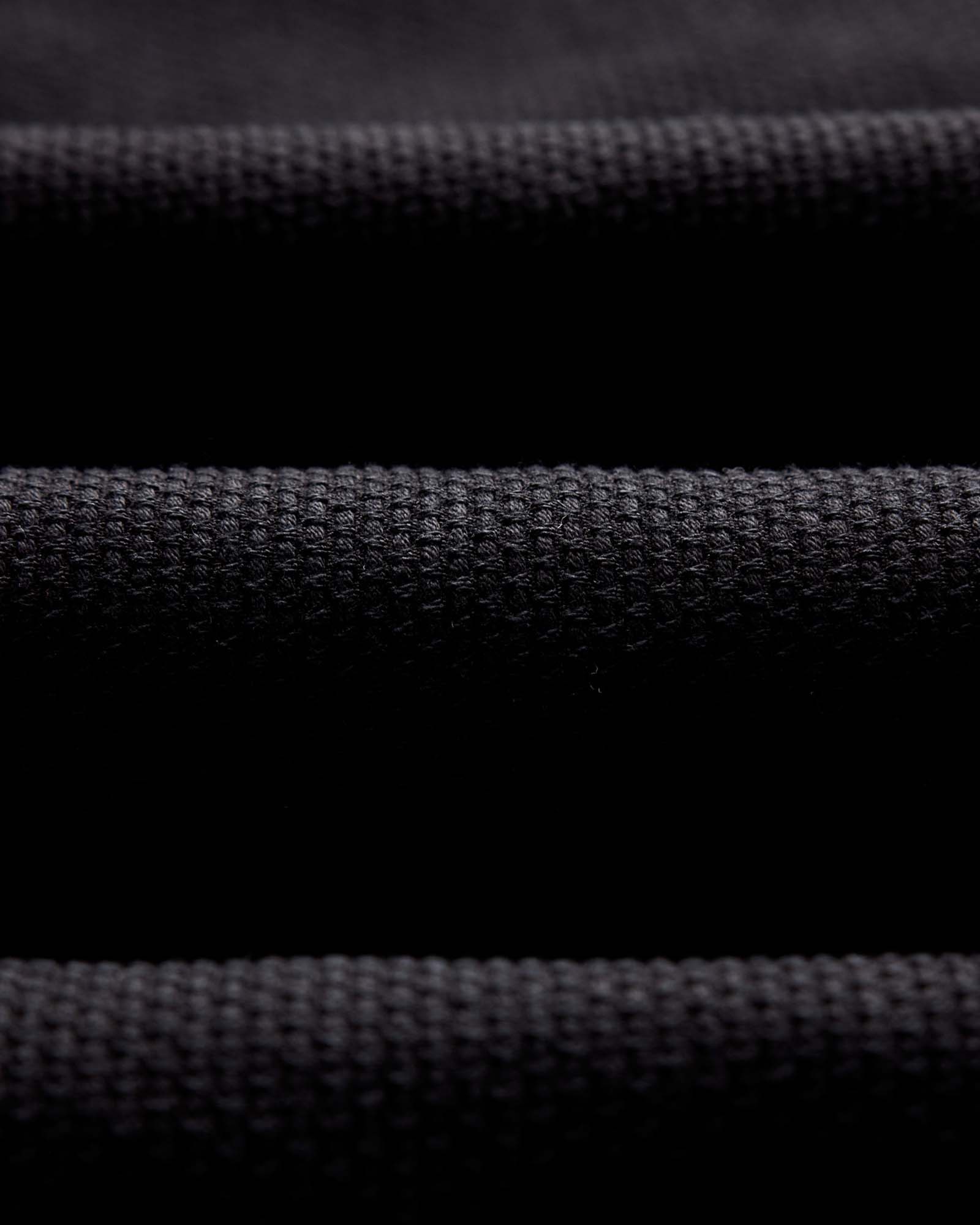 material shot of the fabric on The Apres Pant in Black Indigo Sashiko, Bottoms by Taylor Stitch