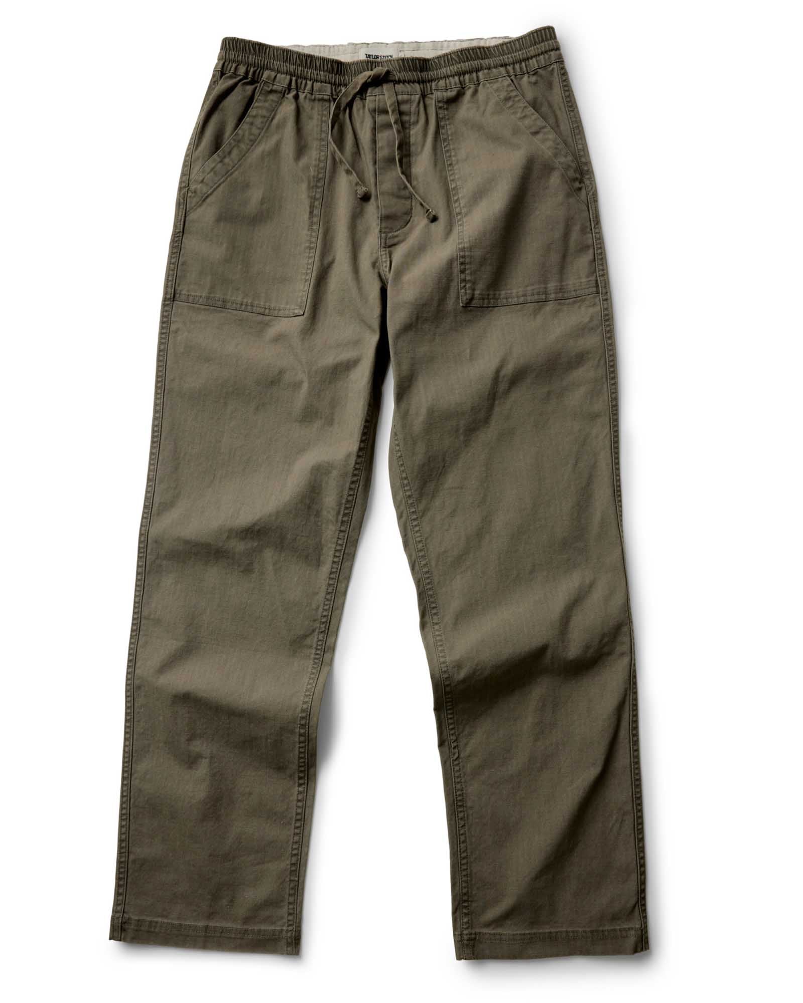 flatlay of The Breakwater Pant in Mushroom Ripstop, Bottoms by Taylor Stitch