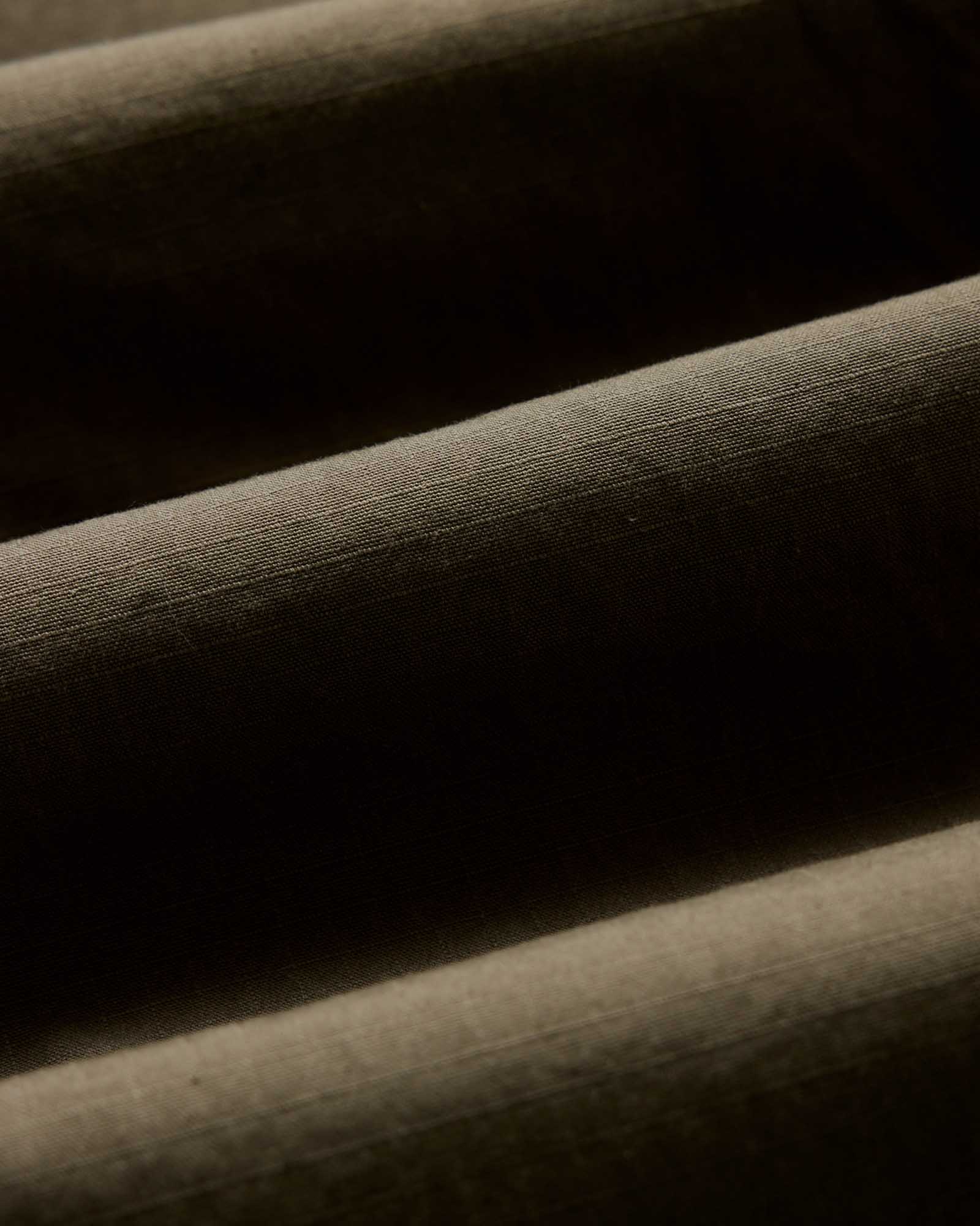 material shot of the fabric on The Breakwater Pant in Mushroom Ripstop, Bottoms by Taylor Stitch