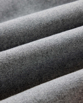 material shot of the fabric on The CPO Shirt in Heather Ash Twill, Wovens by Taylor Stitch