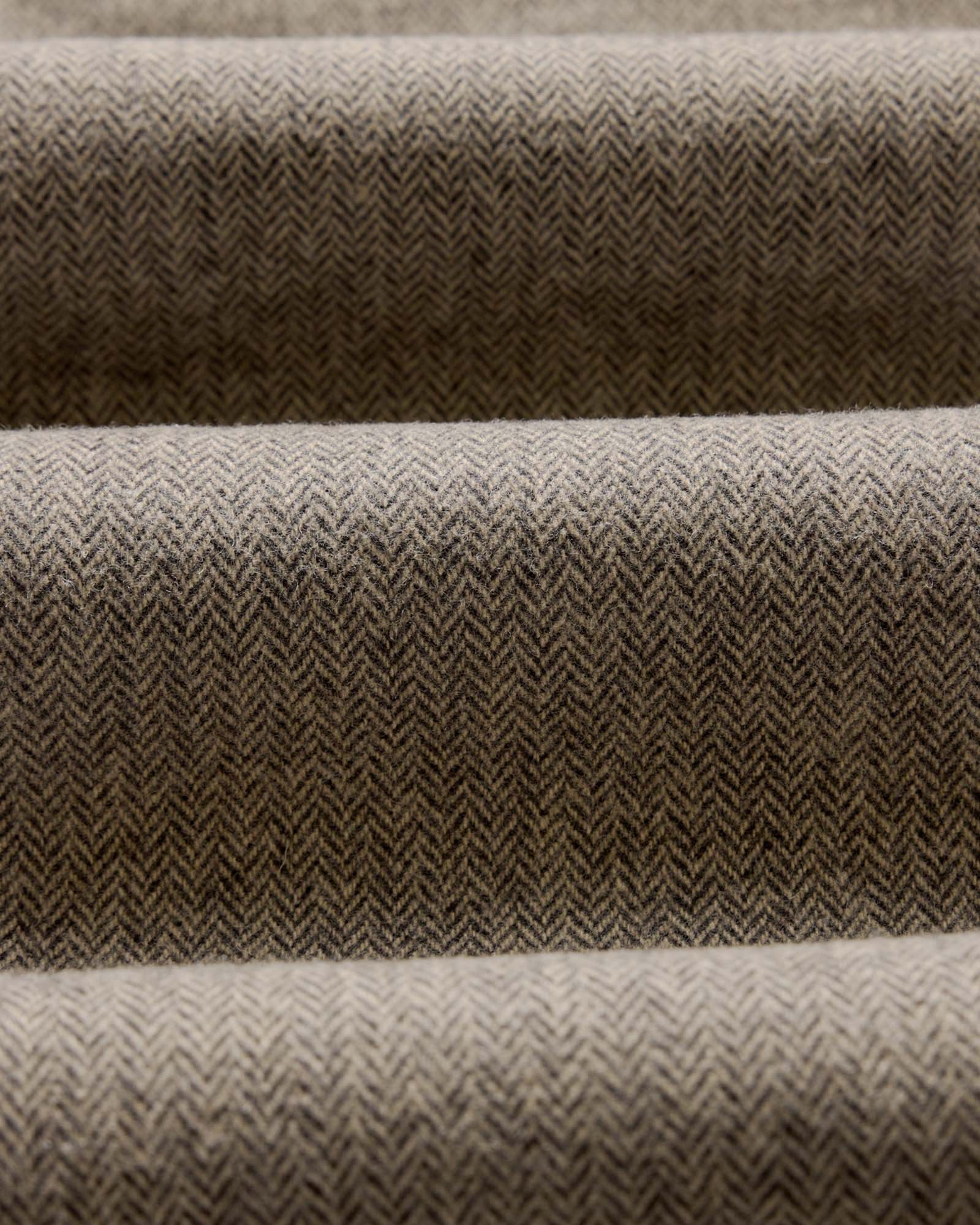 material shot of the fabric on The Carnegie Pant in Gravel Herringbone Wool, Bottoms by Taylor Stitch