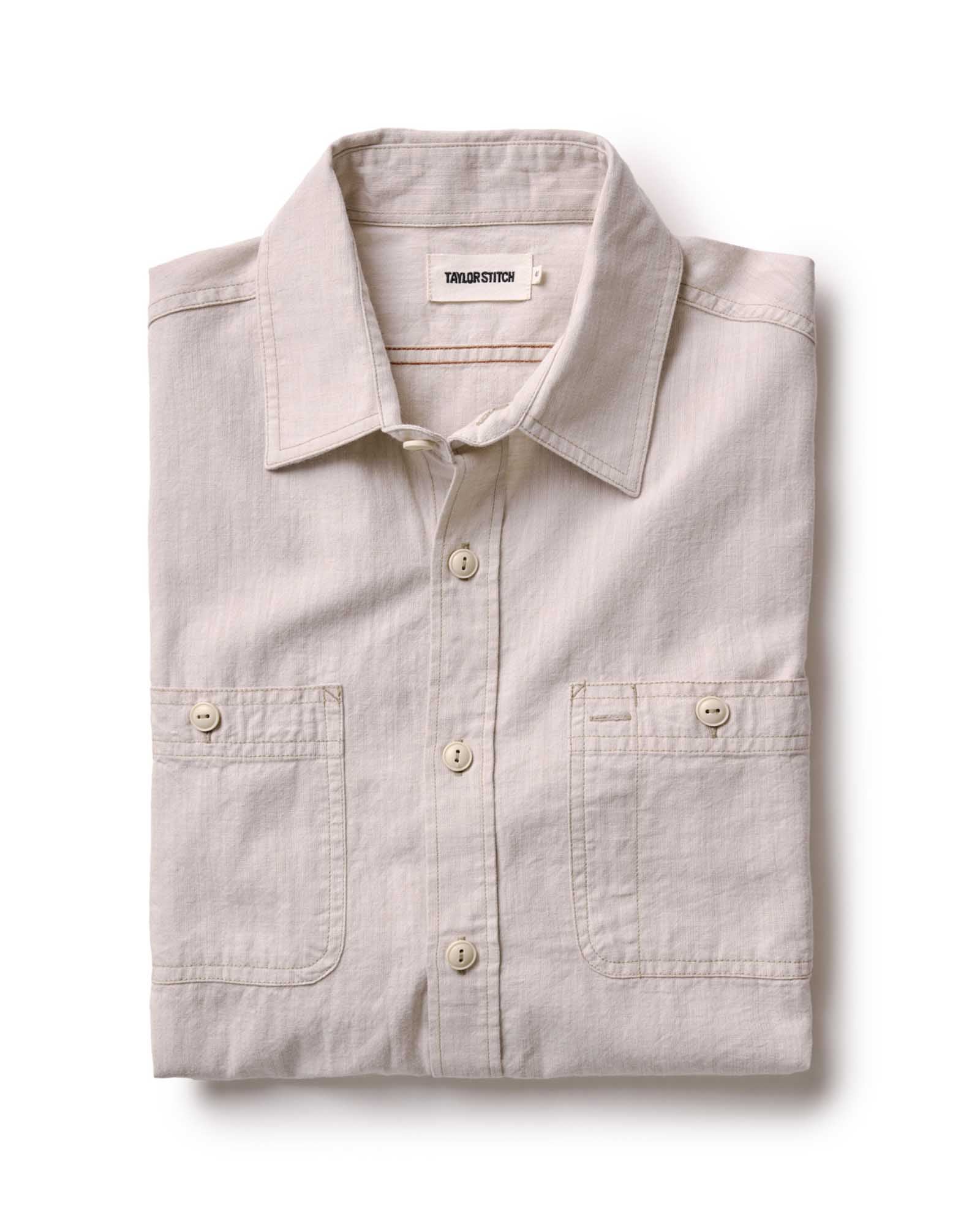 foundry dress shirts The Foundry Shirt in Natural Chambray - M - 40