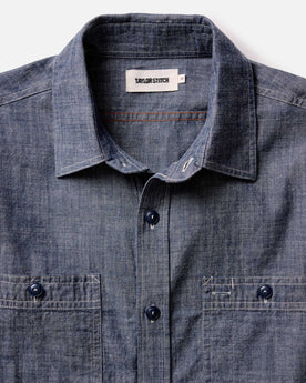 The Foundry Shirt in Rinsed Indigo Chambray: Alternate Image 6, Wovens by Taylor Stitch