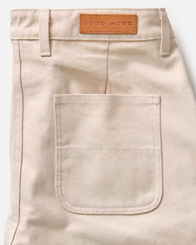 material shot of the pocket on The Good Acre Chore Pant in Natural Canvas, Bottoms by Taylor Stitch