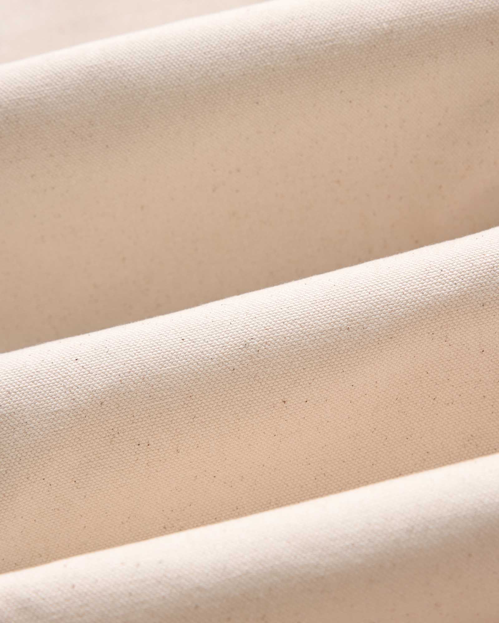 material shot of the fabric on The Good Acre Chore Pant in Natural Canvas, Bottoms by Taylor Stitch